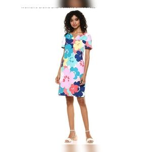 Trina Turk Women's Crowd Shift Dress Pop Art 4